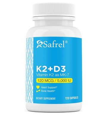 Vitamin K2 D3 Capsules, D3 5000 IU and K2 125 mg per Capsule 120 Count
